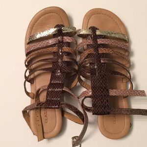 Y2K Classified Gladiator Sandals